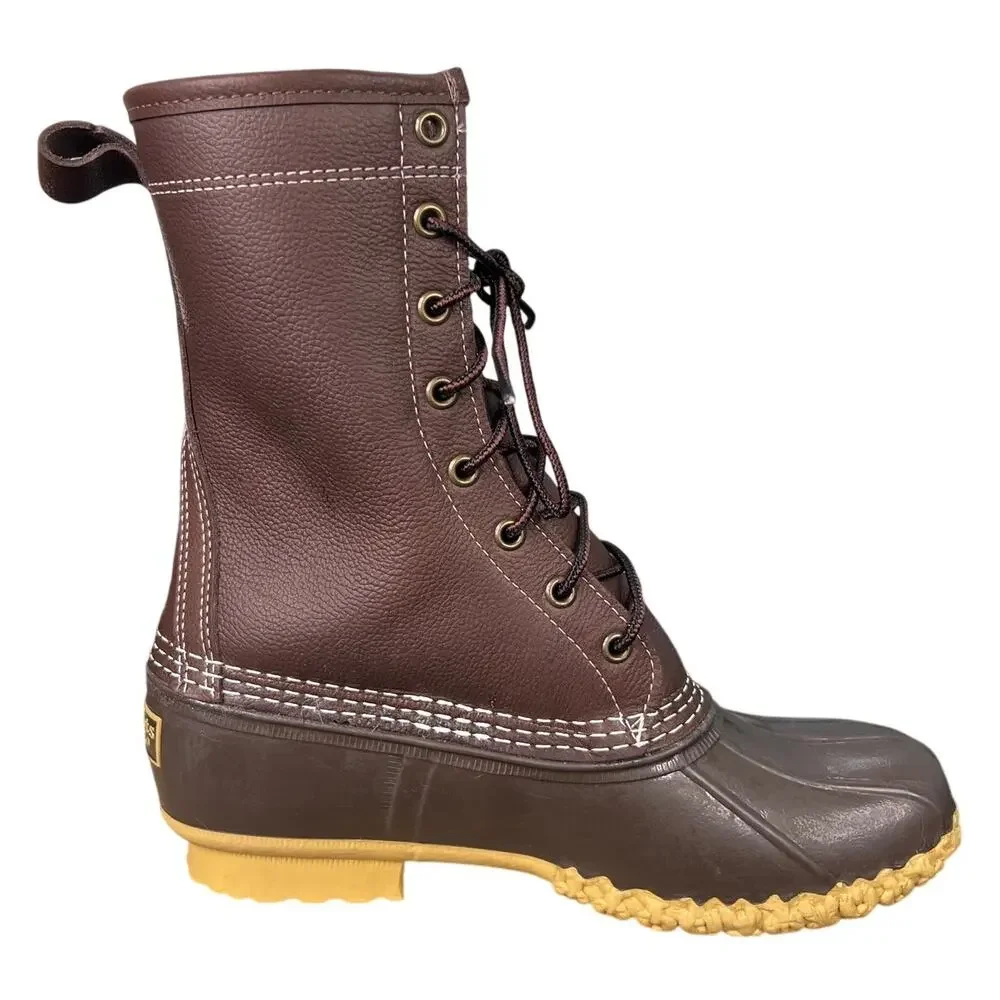 NWOT L.L. Bean Women’s Brown Shearling Lined Hunting Duck Boots Size 8